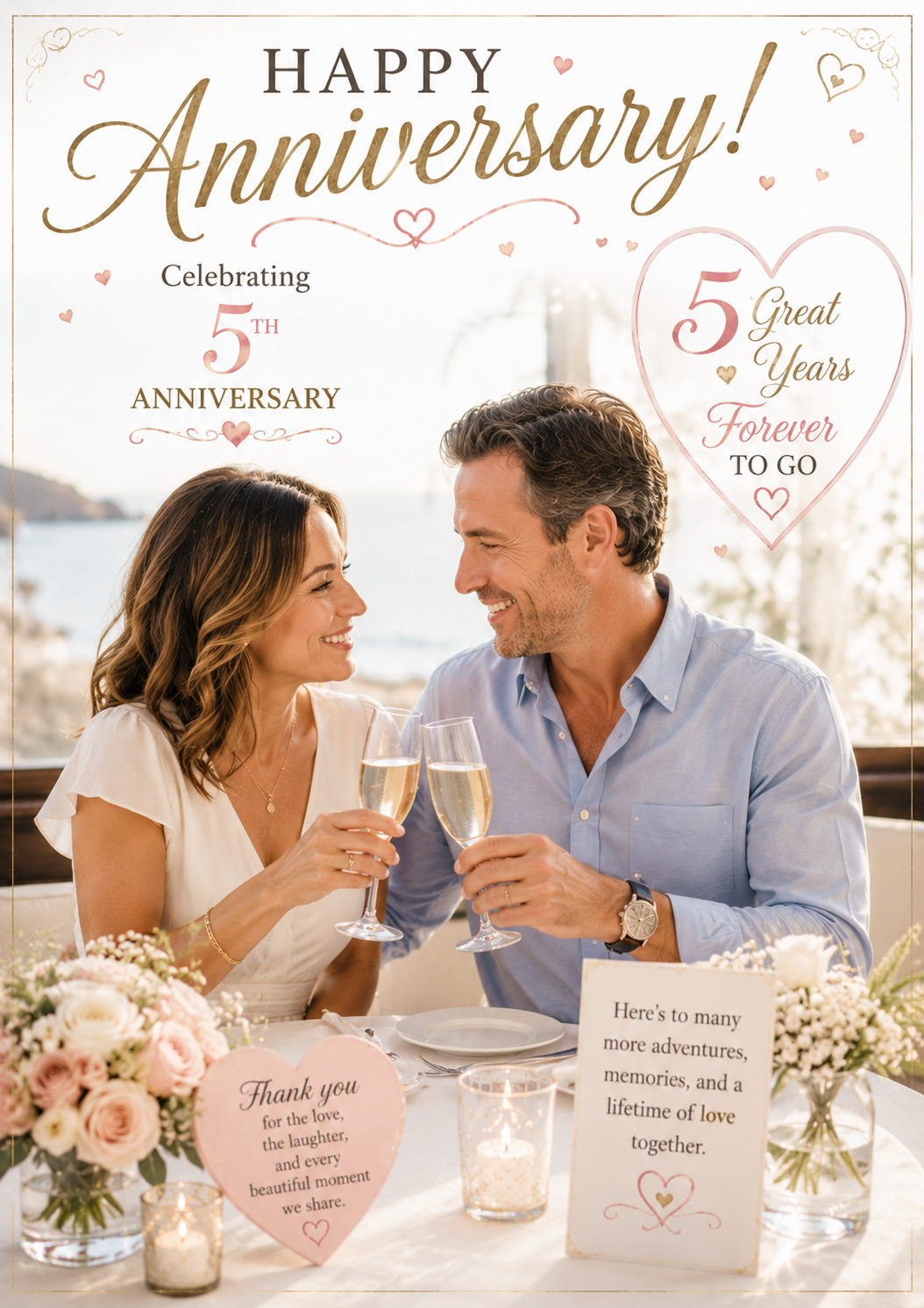 5th Anniversary Card